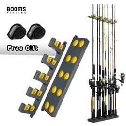 Fishing Accessories Booms WV4 Rod Holders Vertical Wall Rack Store Up to 10 Rods For Pole Holder Storage Tools 4 Colors 230520