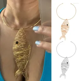 Hänge halsband fisk öron studs/choker kvinnor smycken party legering material gåva för