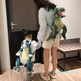 Designer-Fashion ParentChild Creative 3D Dinosaur Backpack Cute Animal Cartoon Plush Backpack Dinosaurs Bag for Children