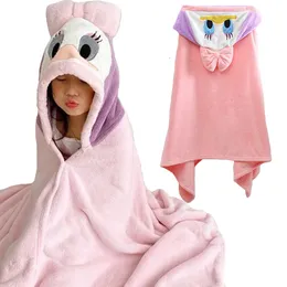 Accappatoio per bambini Mantello di flanella Cartoon Boy Girl Ultra-Soft Hooded Spa Velluto Accappatoio Asciugamano Baby Shower Gift