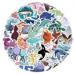 1000 Pcs Ocean Animal Foam Stickers Marine Animal Stickers 5 Designs Cartoon Sea