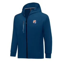 GNK Dinamo Zagreb Men Jackets Autumn warm coat leisure outdoor jogging hooded sweatshirt Full zipper long sleeve Casual sports jacket