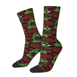 Meias masculinas Happy Funny Funny Men's Reeee Rare Dank Memes vintage harajuku pe verde sapo hip hop Pattern Crew Crazy Sock Presente