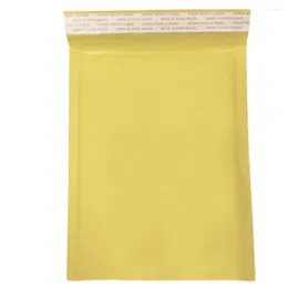 Hediye sargısı 10 adet yastıklı kabarcık zarfları torba nem geçirmez ambalaj anti-basınçlı kağıt sarı posta kendi kendine conta