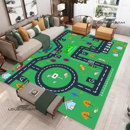 Carpets Cartoon Printing Carpet Children's Play Room Living Bedroom Non-slip Birthday Gift