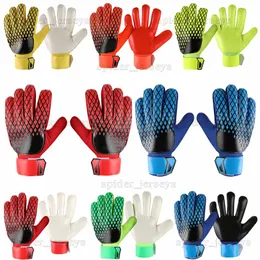 2023 Nowe rękawiczki bramkarza Ochrona palców Profesjonalne mężczyźni Rękawiczki piłkarskie Rozmiar 5 6 7 Dzieci Grubsze bramki rękawice piłkarskie