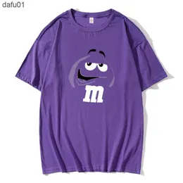 メンズTシャツM MのチョコレートキャンディーキャラクターフェイスTシャツ短い新しいヴィンテージTシャツメンズアメージングトップTシャツリーブトップL230520 L230520