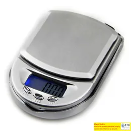 Hög Precision LCD Digital Scales Mini Pocket Jewelry Scales Electronic Gold Grams viktbalansskala 100G 200G001 500G01G