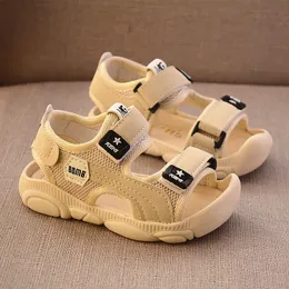 Sandalen Sommer Kinder Schuhe Jungen Weiche Sohlen Strand Schuhe Männlichen Baby Baotou Antikick kinder Sandalen Princepard Sommer Sandalen 230522