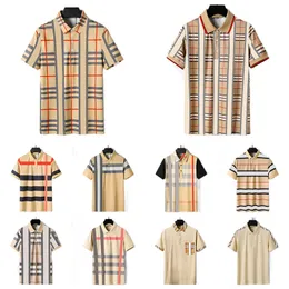 Classic men polo shirt Designer Summer men shirts Luxury Brand polo shirt Business Casual tee England Style Shirts Man Tops Asian Size M XXXL