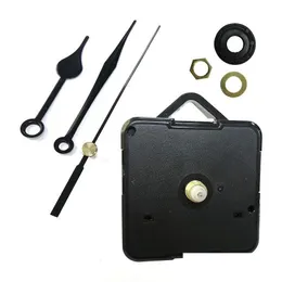 Andere Uhren Zubehör DIY Quarzuhrwerk Kit Schwarz Spindelmechanismus Reparatur mit Handsätzen Hängendes Zubehör Drop Delive Dhl05