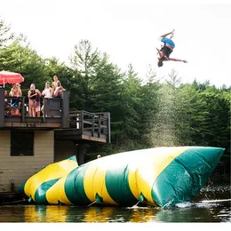 Wasserspiele aufblasbare Wasser Blob Jump Catapult aufblasbare Sprungkissen Wassersprungbeutel