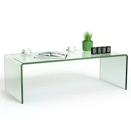 Glass Coffee Table Accent Cocktail Side Table Living Room Furniture