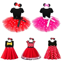 Flickklänningar klänning flickor fancy halloween cosplay prinsess tutu klänningar röd jul förklädnad kostym fantasi vestidos 230520