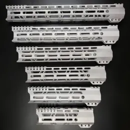 Crotek 7/9/10/12/13,5/15 tum lätt klämmonteringstyp M-Lok Handguards Edge CNC avfasning för .223/5.56 Aluminiumfärg