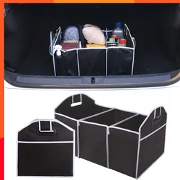 Ny bilstamarrangör Car Trunk Storage Box Extra stor hopfällbar arrangör Auto Stowing Tidying Multi-Pocket Organizer