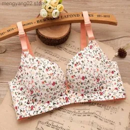 BRAS Kadınlar İçin Seksi Sütyen Pembe Baskı iç çamaşırı dikişsiz 3/4 fincan sütyen push yukarı balam kablosuz brassiere dişi iç çamaşırları t230522