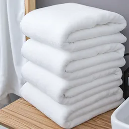 80*180/100*200 cm vit stor badhandduk Tjock bomullshanddukar hem badrum hotell vuxna toalha de banho serviette de bain