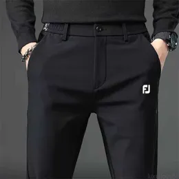 Calças masculinas calças de golfe dos homens de alta qualidade elasticidade vestuário de golfe sweatpants carga calças engrossar longo roupas casuais inverno mans golfe wear