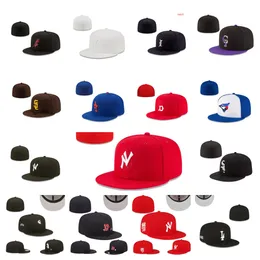 Hats de recortes adultos Snapbacks Hat Hat Caps de futebol Ajuste Todo o logotipo do Team Kid ao ar livre Bordado de algodão fechado Felinha Floras de Designer Flex