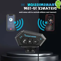 Bil Ny BT12 Motorcykel Hjälm Headset Trådlöst Bluetooth Handsfree samtal Kit Stereo Vattentät Musikspelare Högtalare för Moto hörlurar
