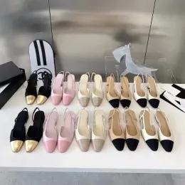 디자이너 샌들, 고품질 여성 웨딩 슈즈, 세련된 둥근 발가락 슬리퍼, 정품 가죽 사무실 신발, 연회장 신발, 여자 신발, 공장 신발