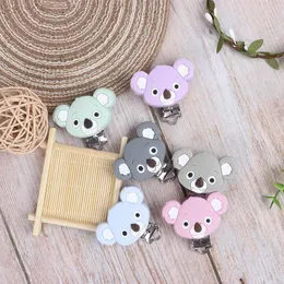 hu 10 peças clipe de chupeta chupeta dentição koala acessórios clipe fechos de mamilo brinquedo diy ferramenta de contas recém-nascido infantil corrente de chupeta