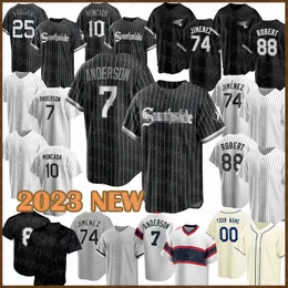 White Sox MR Patch Tim Anderson Replica Black Alternate Jersey