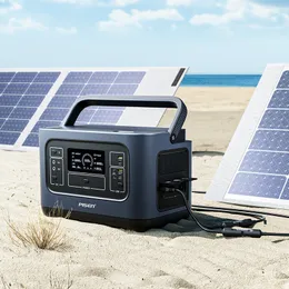 Portable solar power generator 45000mAh/22.4V 1008Wh energy storage outdoor lithium battery power station 1000W, US Plug 13.2V 10A 120W MAX USB Type C Fast Charging