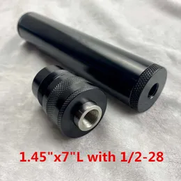 1,45 "OD 7" L Алюминиевая трубка Топливное фильтр с 1/2-28 и 5/8-24 Комплект для ловушки для растворителей с концевой крышкой 9 шт.