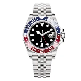 Luxusuhr Herren Pepsi GMT Uhren automatische mechanische Uhr Edelstahlband Faltschließe Sport Casual Saphirglas Armbanduhr wasserdicht DHgate