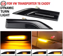 2PCS Dynamic Blinker Indicator Side Marker Turn Signal Light for VW Transporter T5 T6 Multivan Caddy MK4 LED Sequential Lamp2689911