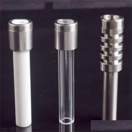 Andra rökningstillbehör DHS -tråd Titan Ceramic 510 Quartz Tip Nails Water Pipe Dab Rig Micro Nectar Collector Kit Replacement DHSO5