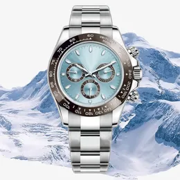AAA 시계 남성 패션 시계 자동 세라믹 멀티 컬러 다이얼 40mm 스테인레스 스틸 접이식 버클 방수 부풀림 사파이어 DHGATES 시계 Montre