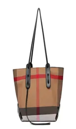 Роскошная сумка с большими возможностями новая бренда мода Классическая клетчатая холст женщин 0,039 Сумка большая сумка для ведра Портативный борз а также спаллу на rag9823888