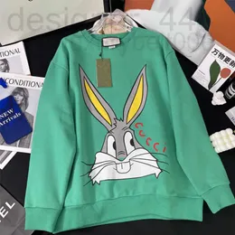 Herrhuvtröjor Sweatshirts Luxuriousmen's Designer Spring Festival i år av Rabbit 23 Tidig vår Ny stil långärmad rund hals röd ull Peter QH0P 46H7