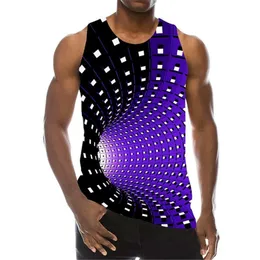 Ny 3D-tryckning Funny Psychedelic Hole Tank Top Fashion Men Women Tracksuits Crewneck Vest Plus Size S-6XL HARAJUKU 006