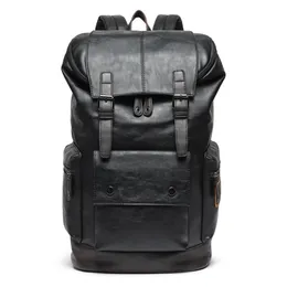 Men Large Leather Antitheft Travel Backpack Laptop luxurys Bags Black Bagpack Boy Big Capacity School Male Business women Shoulder2858