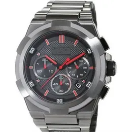 Klasik Moda Kuvars Kronograf Erkekler Supernova Gun Metal Edition Watch 1513361 Box267s