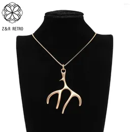 Pendant Necklaces Vintage Geometric Gold Color Long Chains Trending Products Necklace Korean Fashion Suspension Pendants For Women Gothic In