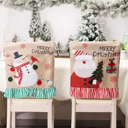 Decorazioni natalizie Fodera per sedia Gnomo natalizio Decorazioni di buon Natale per la casa Navidad Regali di decorazioni natalizie Felice anno nuovo Kerst Natale