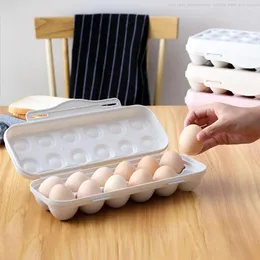 Förvaringsflaskor 12/18 GRIMS EGGS BOX Kylskåp Eggstapelbar plasthållare Tray Kylskåp Matorganisatör Köksverktyg