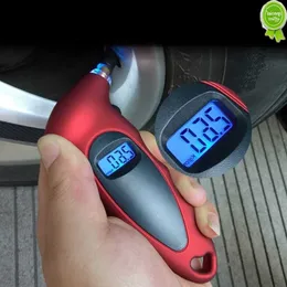 Bil Ny digital bildäckdäck Däck Air Pressure Gauge Meter LCD Display Manometer Barometers Tester för bilbil Motorcykel