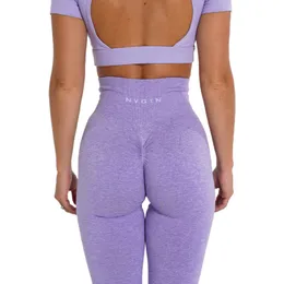 Completo da yoga NVGTN Scrunch maculato Legging senza cuciture Collant da allenamento morbido Completi fitness Pantaloni Abbigliamento da palestra 230520