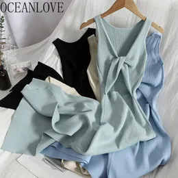 Основные повседневные платья Oceanlove Корейская вязаная халата.