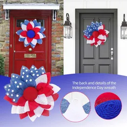 Party Decoration American Independence Day Foldbar Wreath Happy Independence Day Cheer USA Independence Party Unite Statehappy 4 juli gåvor T230522