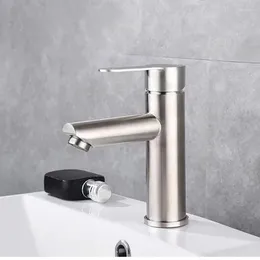 Banyo Lavabo muslukları 304 Paslanmaz Çelik Havza Musluğu Yerel Yıkama Masa ve Soğuk Su