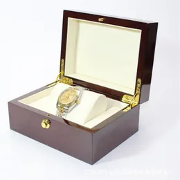 watch box High-grade Business Gift Packaging Box Soild Wood Watch Display Box Piano Lacquer Jewelry Storage Organizer glitter20082204