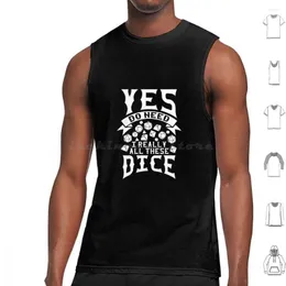 Men's Tank Tops Rpg And Table Top Vest Sleeveless D Gamer Girl Tabletop Gaming D20 Games Fantasy Role