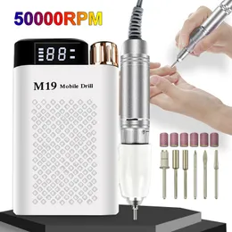 Nail Manicure Set Drill Machine Electric File Sander Drills Bits Display a LED per gel Rimozione Polish Pen Salon Tool 230522